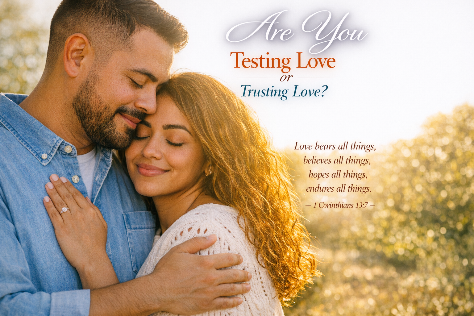 Testing Love vs. Trusting Love: Which One Is Shaping Your Marriage?